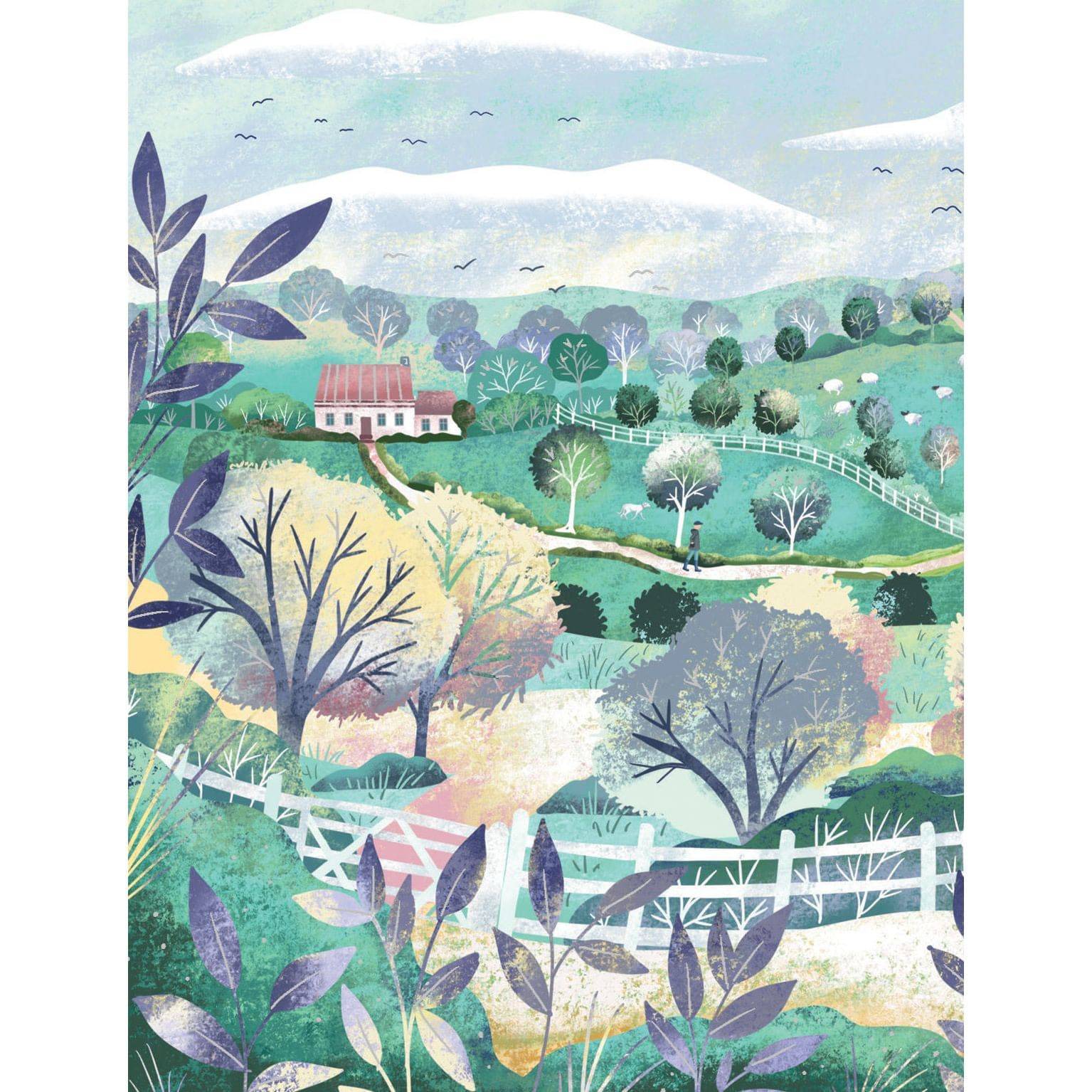 Winding Roads birthday card from Pictura featuring scenic road illustration, perfect for celebrating special occasions.